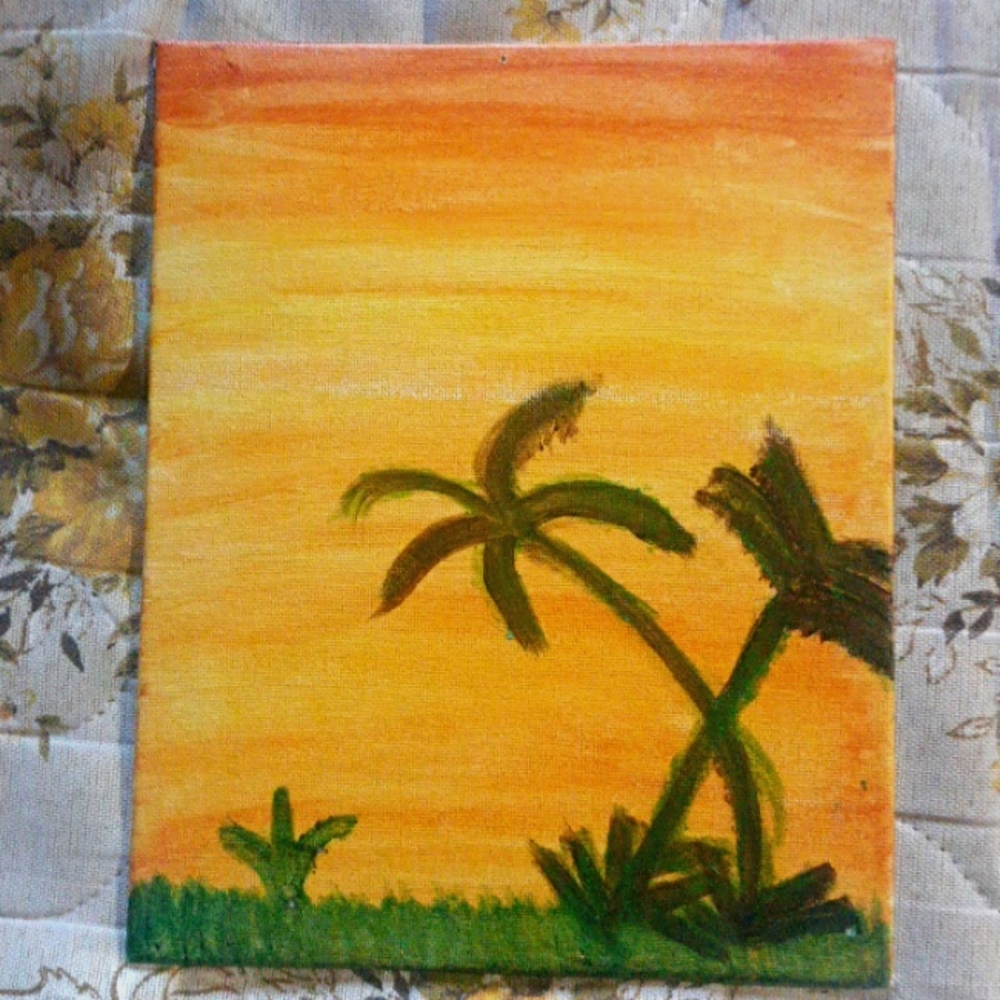Palm stree painting